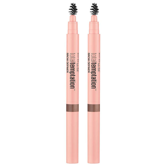 Maybelline Total Temptation Eyebrow Definer Pencil, Soft Brown, 2 Count