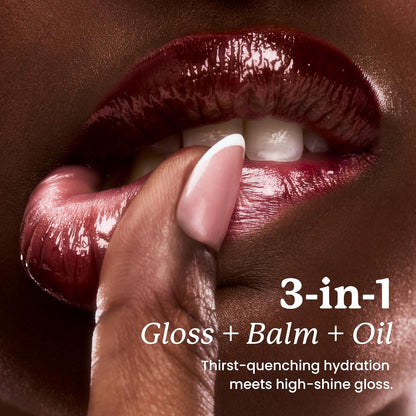 Lip Elixir Nourishing Lip Glaze and Lip Tint Gloss. High-Shine Lip Gloss. Moisturizing Lip Gloss Enriched with Lip Oils for Hydrating Smooth Finish, Cruelty-Free (Sheer Pink)